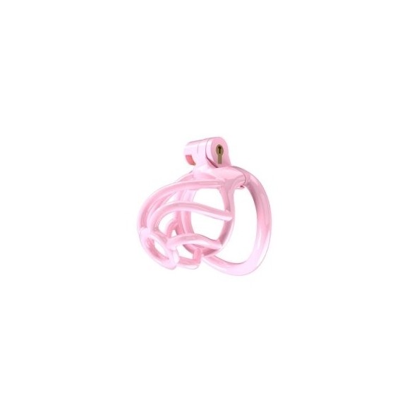 Cage de chasteté - Tortille - Small - Rose