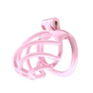 Cage de chasteté - Tortille - Medium - Rose