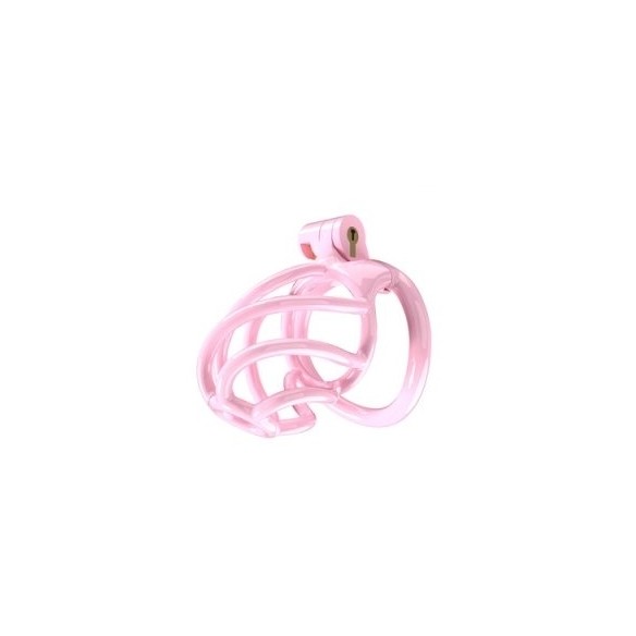 Cage de chasteté - Tortille - Medium - Rose