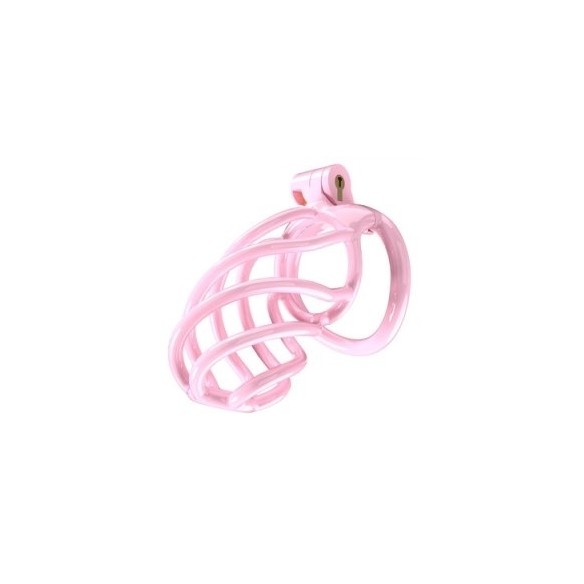 Cage de chasteté - Tortille - Large - Rose