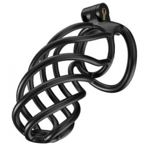 Cage de chasteté - Tortille - Extra Extra Large - Noire