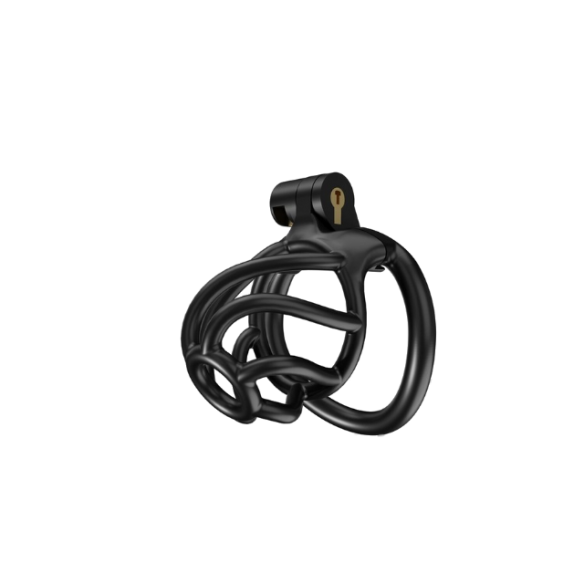 Cage de chasteté - Tortille - Small - Noire