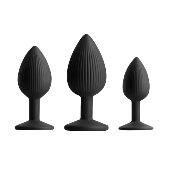 Trio de Plugs Anaux en Silicone - Ace - Renegade